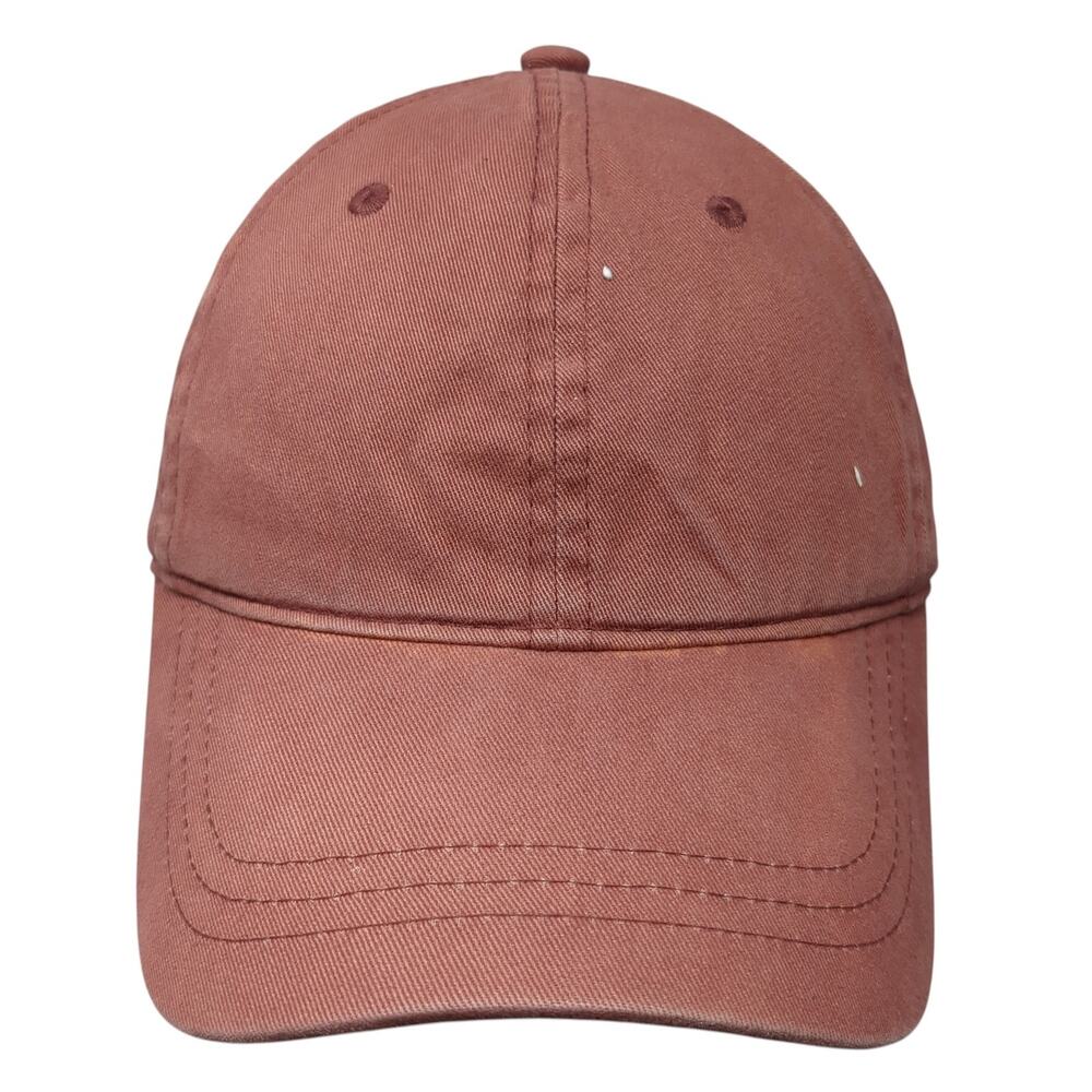Universal Thread Slideback Baseball Cap Red One Size Adjustable 6 Panel Blank